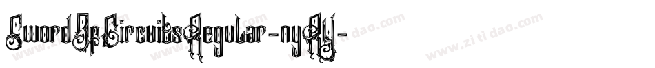 SwordOfCircuitsRegular-nyRY字体转换