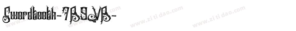 Swordtooth-7B9VB字体转换
