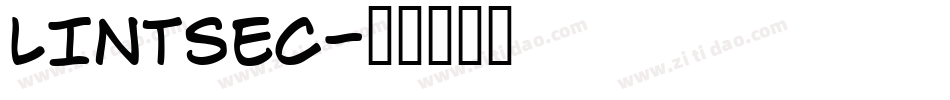 LINTSEC字体转换