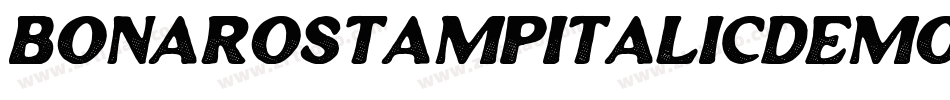 BonaroStampItalicDemoStampItalic-Wyp6G字体转换