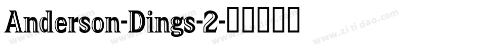 Anderson-Dings-2字体转换