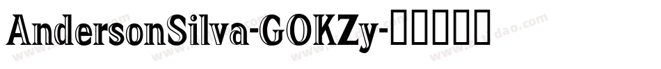 AndersonSilva-GOKZy字体转换