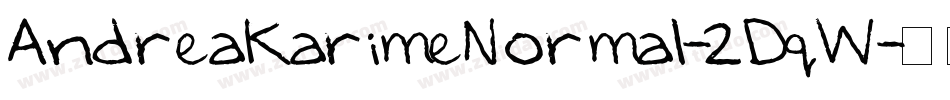 AndreaKarimeNormal-2DqW字体转换