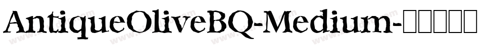AntiqueOliveBQ-Medium字体转换