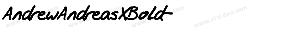 AndrewAndreasXBold字体转换
