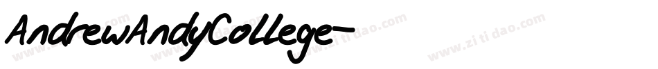 AndrewAndyCollege字体转换