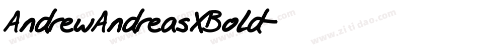 AndrewAndreasXBold字体转换