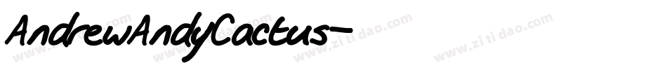 AndrewAndyCactus字体转换