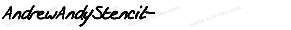 AndrewAndyStencil字体转换
