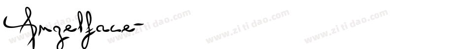 Angelface字体转换