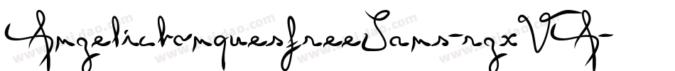 AngelicbonquesfreeSans-rgxVA字体转换
