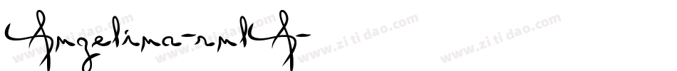 Angelina-rnlA字体转换