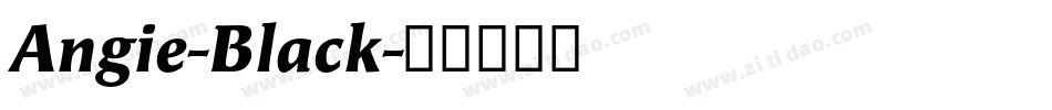 Angie-Black字体转换