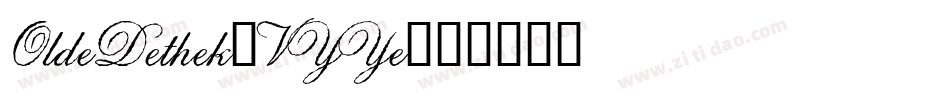 OldeDethek-VYYe字体转换