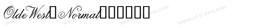 OldeWest-Normal字体转换