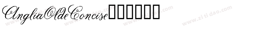 AngliaOldeConcise字体转换