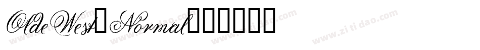 OldeWest-Normal字体转换