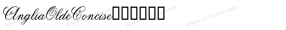 AngliaOldeConcise字体转换