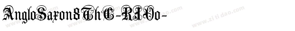 AngloSaxon8ThC-RJOo字体转换