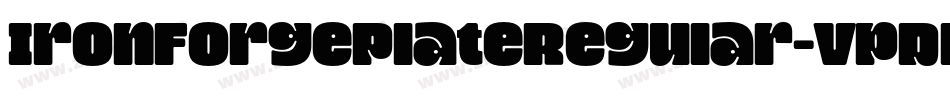 IronForgePlateRegular-VpDl字体转换