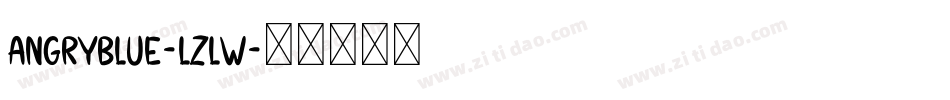 Angryblue-LZLW字体转换