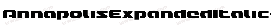 AnnapolisExpandedItalic-Zvpz字体转换