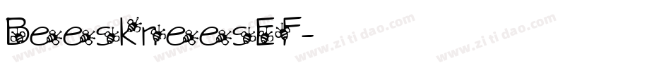 BeeskneesEF字体转换