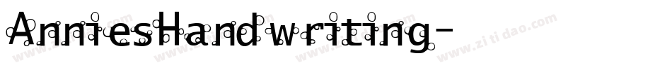 AnniesHandwriting字体转换