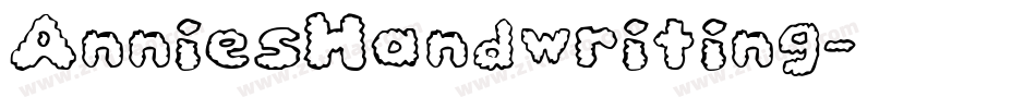 AnniesHandwriting字体转换