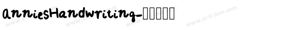 AnniesHandwriting字体转换