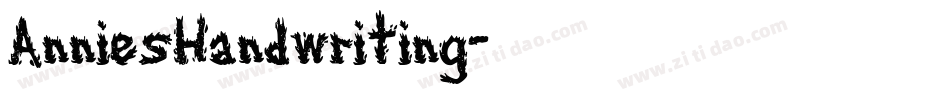 AnniesHandwriting字体转换