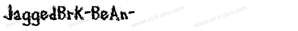 JaggedBrk-BeAn字体转换