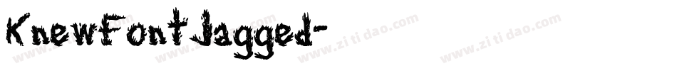 KnewFontJagged字体转换