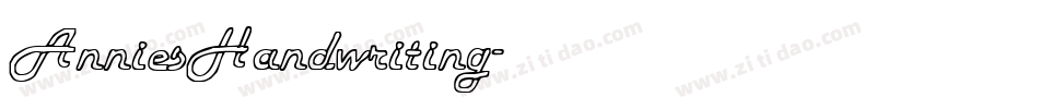 AnniesHandwriting字体转换