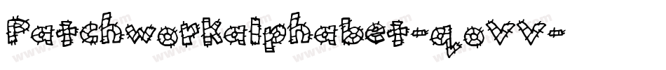 Patchworkalphabet-qoVV字体转换