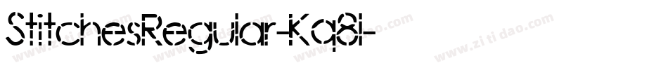 StitchesRegular-Kq8l字体转换