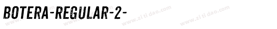 Botera-Regular-2字体转换