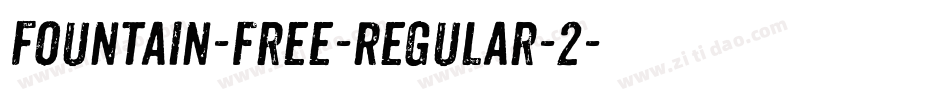Fountain-free-Regular-2字体转换