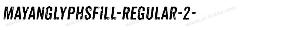 mayanglyphsfill-Regular-2字体转换
