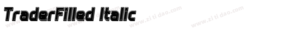 TraderFilled-Italic字体转换