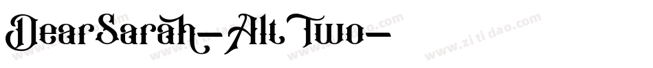 DearSarah-AltTwo字体转换
