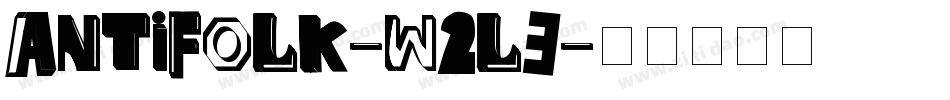AntiFolk-w2l3字体转换