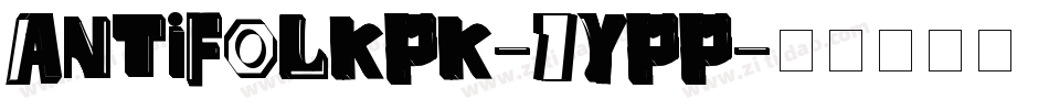 AntiFolkPk-7YPP字体转换