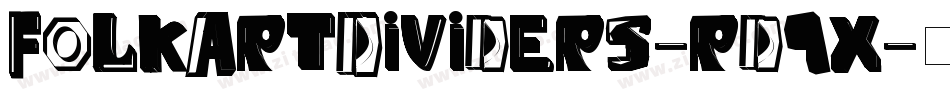 FolkArtDividers-rd9x字体转换