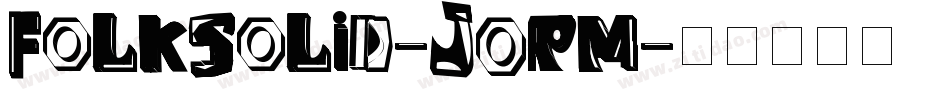 FolkSolid-JOrm字体转换