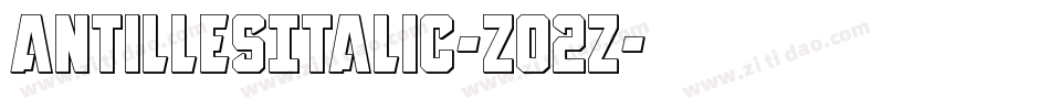 AntillesItalic-Z02Z字体转换