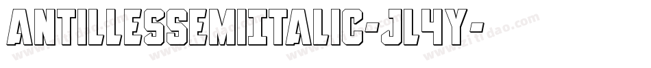 AntillesSemiItalic-jl4y字体转换