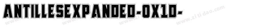AntillesExpanded-0X1d字体转换