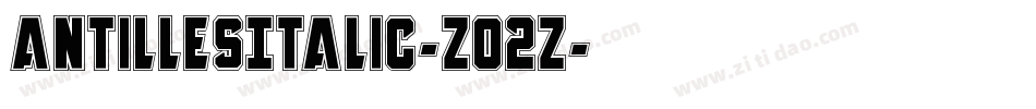 AntillesItalic-Z02Z字体转换