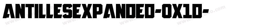 AntillesExpanded-0X1d字体转换